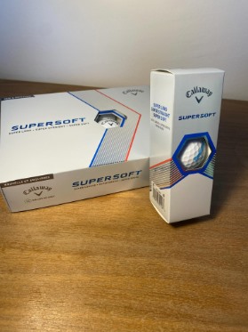 Caja de docena y estuche de pelotas Callaway Supersoft